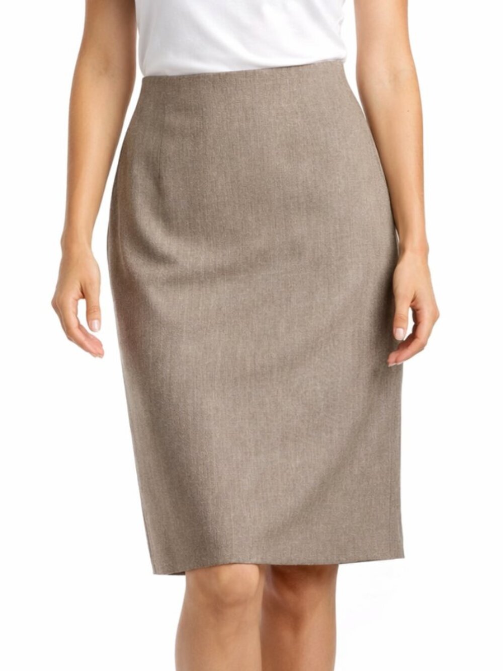 Ann Taylor Office Goth Grey Trumpet Midi Skirt 4